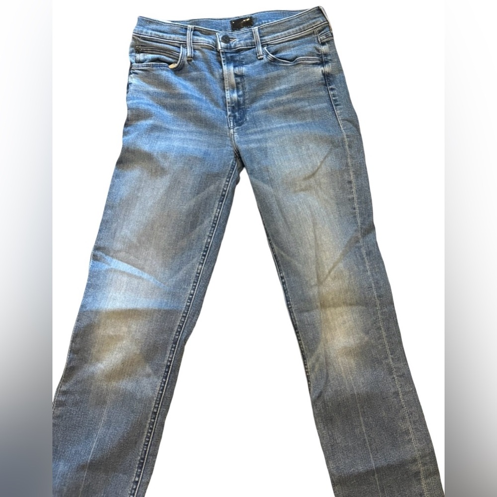 MOTHER The Mid-Rise Dazzler Ankle Fray Jeans - Picture 2 of 7